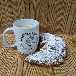 Coffee and Croissants baked in the old-world french style at Brewster Pastry