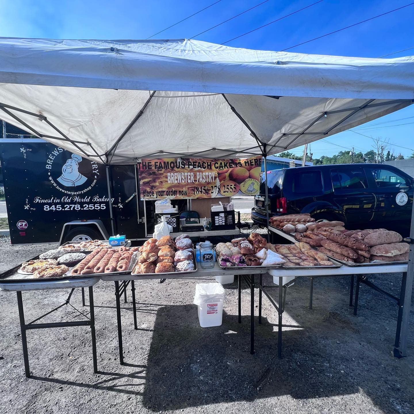 The Brewster Pastry trailer selling fresh deserts at upcoming events including farmers and flea markets